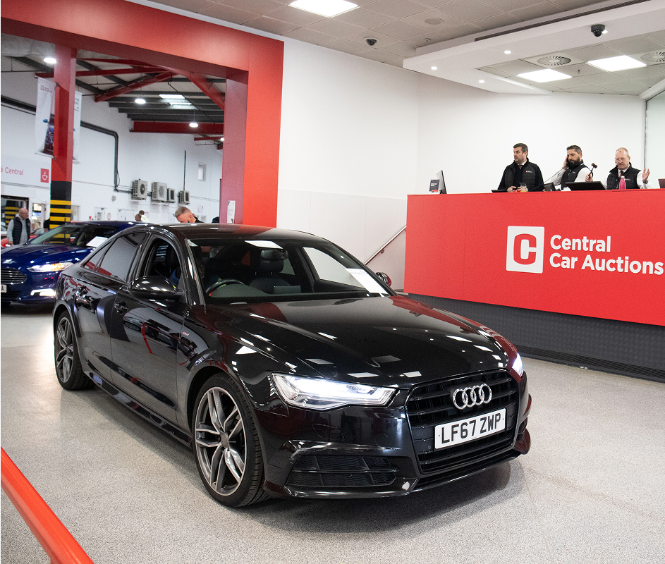 Map of UK showing Central Car Auction Locations
